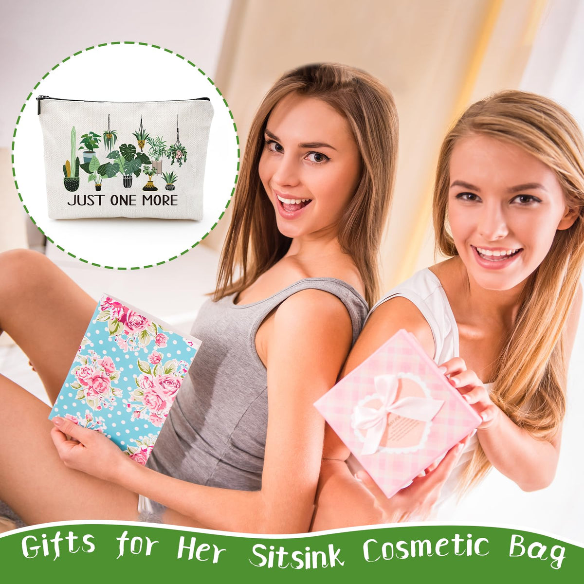 Sitsink Funny Sarcastic Gifts for Girls - Intersting Gifts for Girls Birthday. A Ray of Sarcastic Sunshine Every Single Day Makeup Bag, Cosmetic Bags Humor Sarcastic Gifts for Women Boss Coworker
