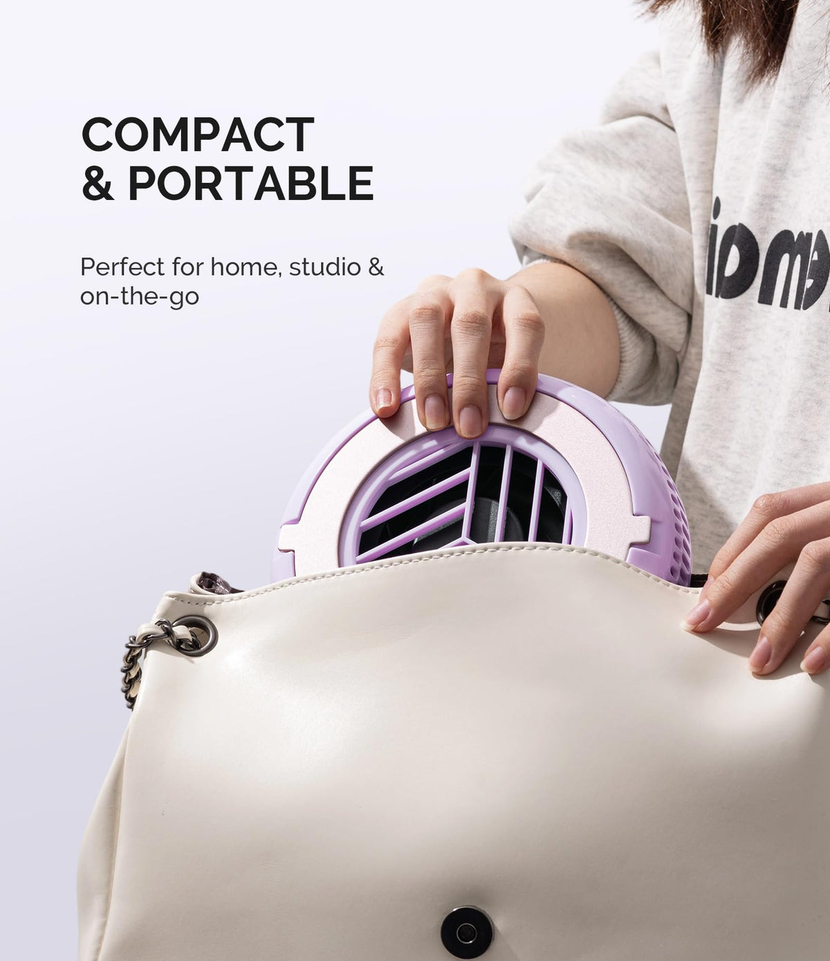 MelodySusie Pocket-Sized Nail Dust Collector HProA for Gel Polish Removal