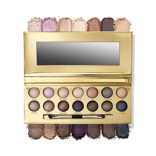 14-Color Baked Eyeshadow Palette, Matte & Shimmer, Nocturnal Nebula