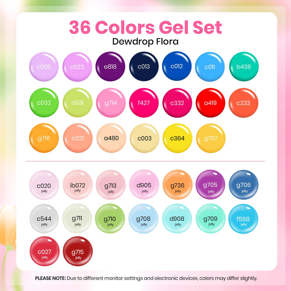 Beetles Fall Gel Nail Polish Set, 23Pcs Brown Burgundy Red Nude Pink