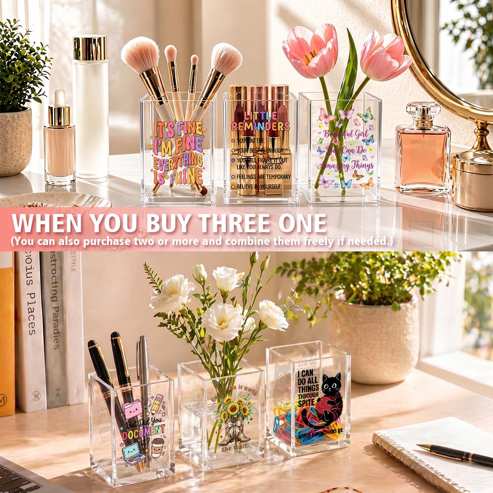 Beautiful Girl You Can Acrylic Pencil Holder Cup Gifts for Daughter