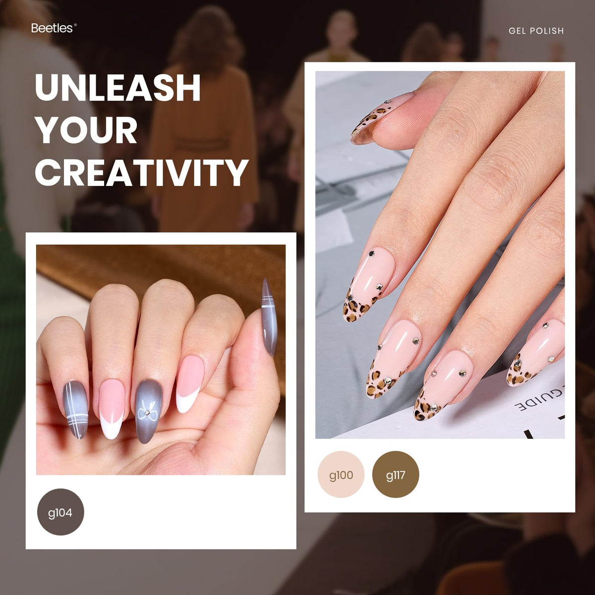 Beetles Cat Eye Gel Nail Polish Set, 36 Colors Magnetic Fall Gel Polish Kit