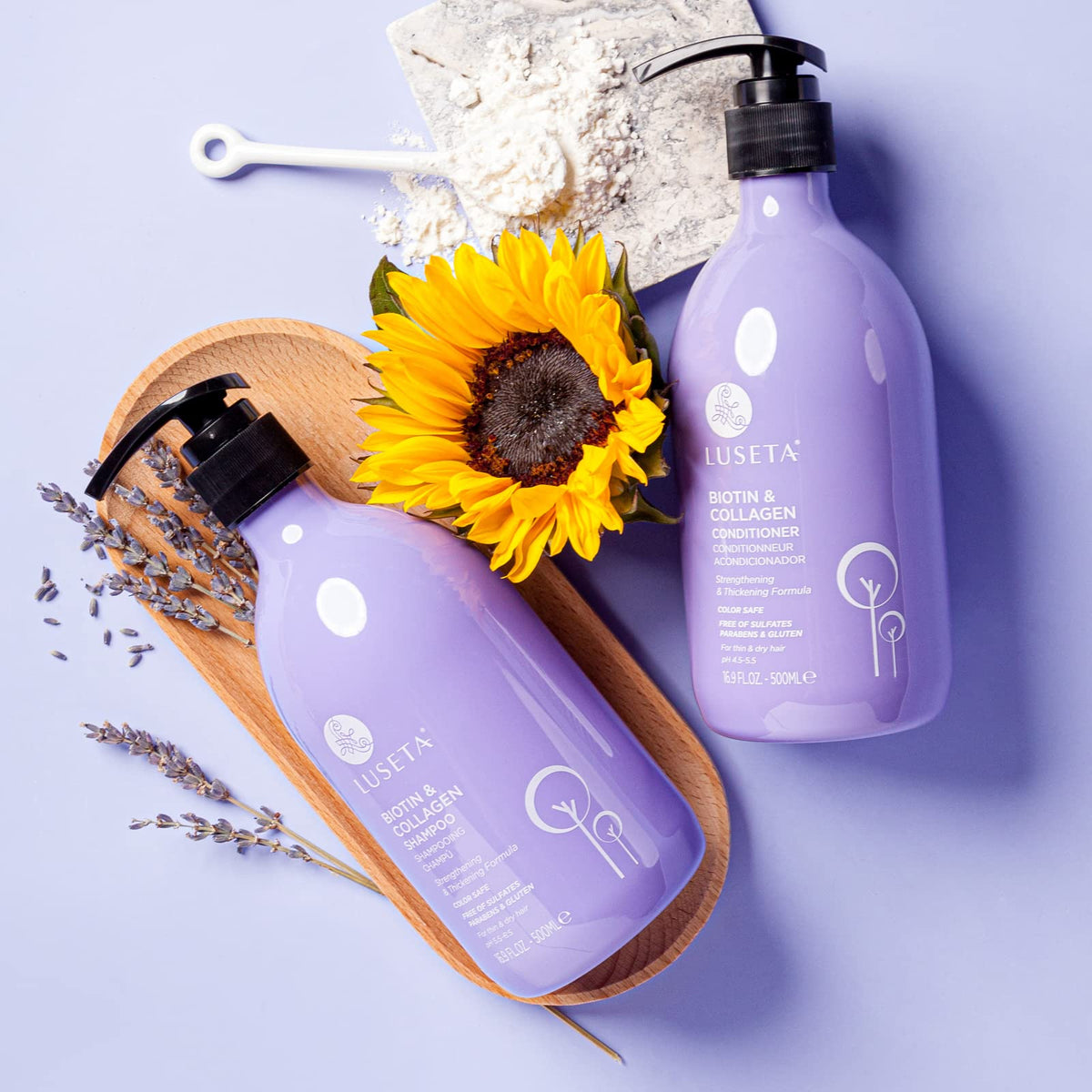 Luseta Biotin Shampoo and Conditioner Set, Thickening for Thinning Hair