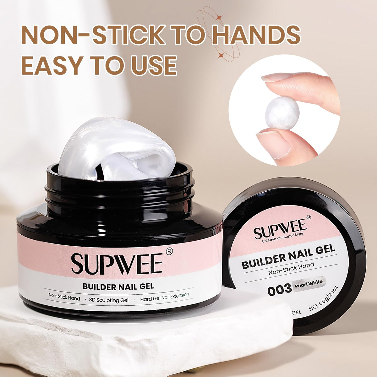 3D Gel for Nail Art, Clear 3d Sculpting Gel for Nail Art