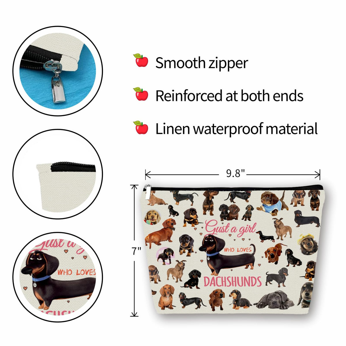 Bohemian Cat Mom Makeup Bag For Women & Teen Girl Cat Lover Gifts. Cute Boho Cats Themed Cosmetic & Toiletry Organizer Pouch For Daughters, Sisters, Friends.Ideal Gift For Travel, Christmas.