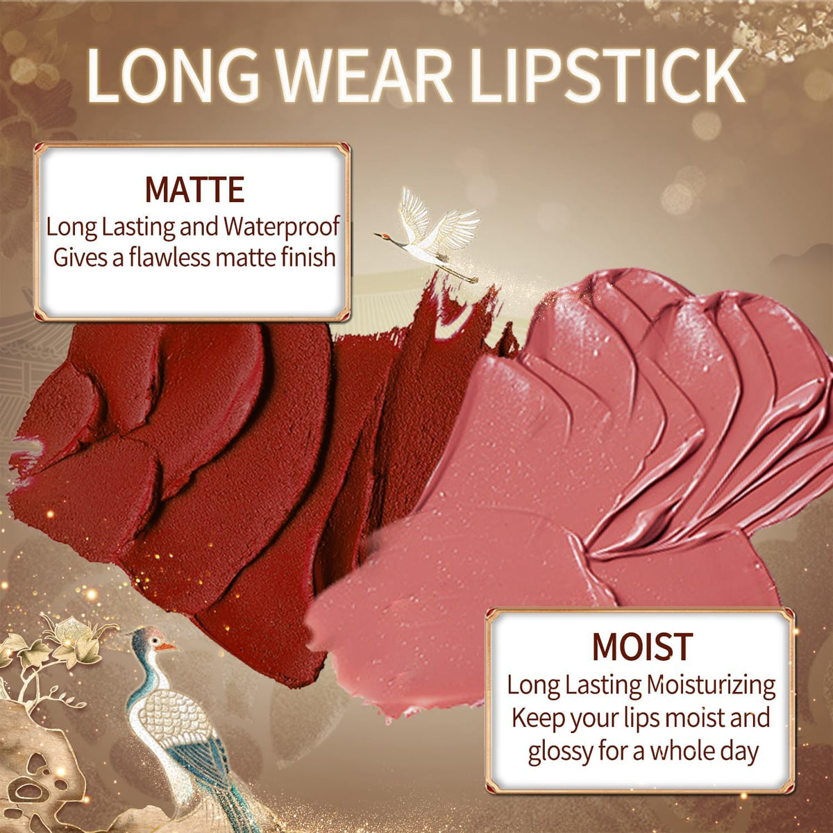 Catkin Semi-Matte Lipstick Hydrating High Impact Color Infused with Vitamin E and Avocado Oil Smooth Soft Texture Long Lasting Matte Finish 129