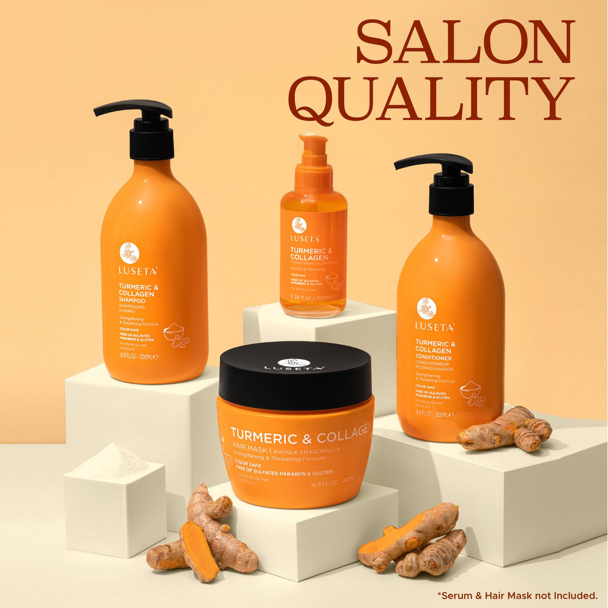 Luseta Rosemary Mint Shampoo and Conditioner Set for Hair Strengthening