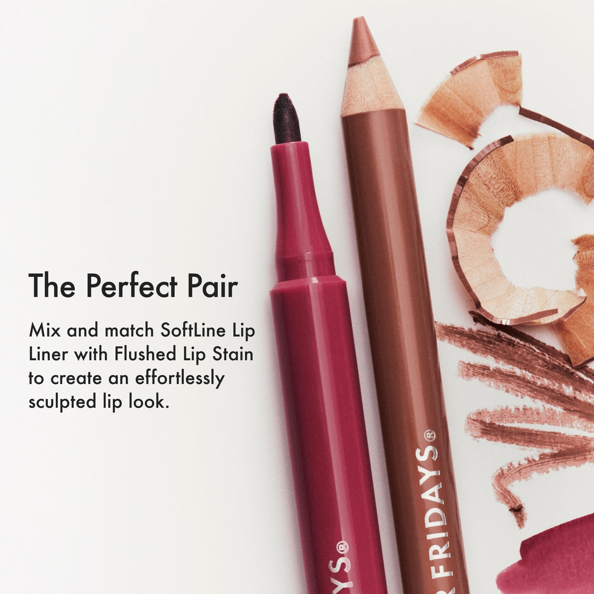 Summer Fridays Flushed Lip Stain Liner, 12hr Wear & Transfer-Proof, Rosette
