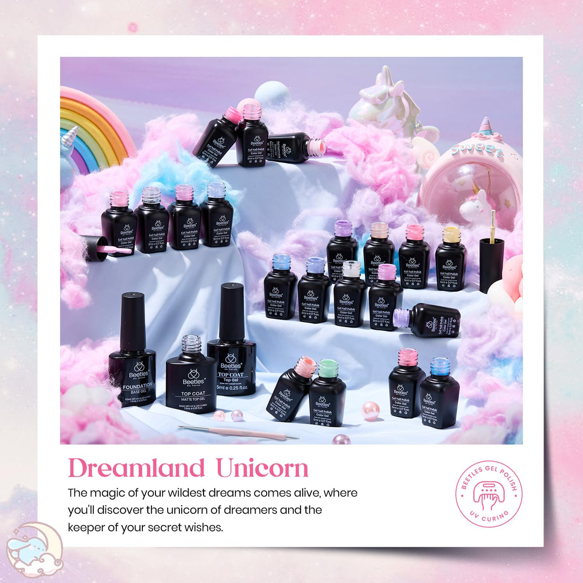 Beetles Fall Gel Polish Set, Fingertip Palette Collection, 32 Colors