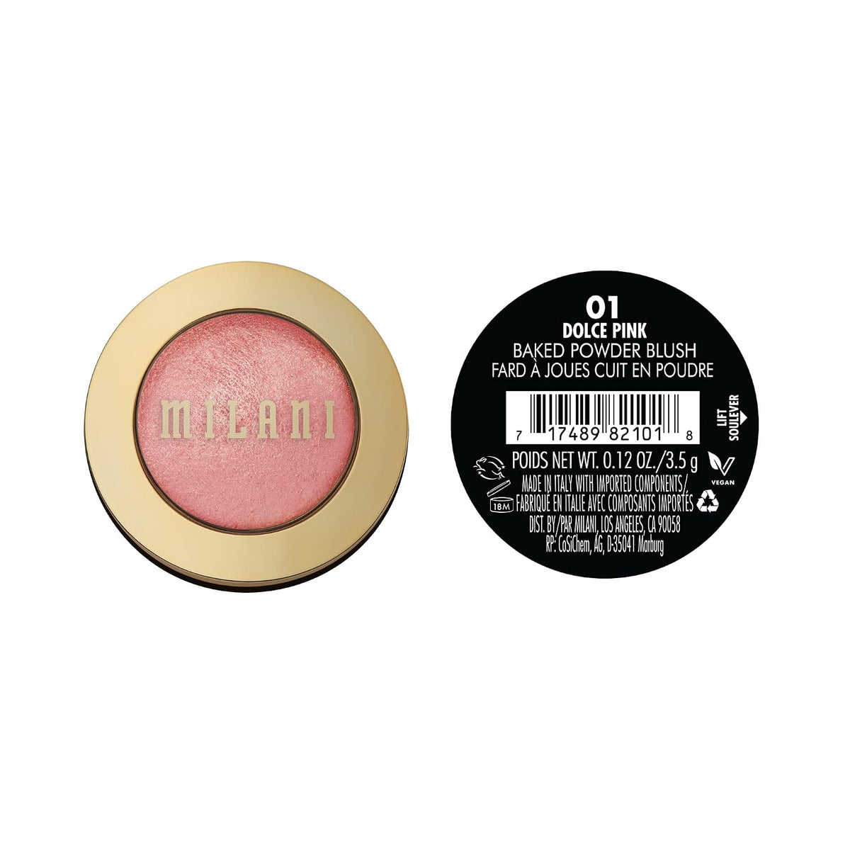 Milani Baked Blush, Makeup Powder Blush for Cheeks - Luminoso