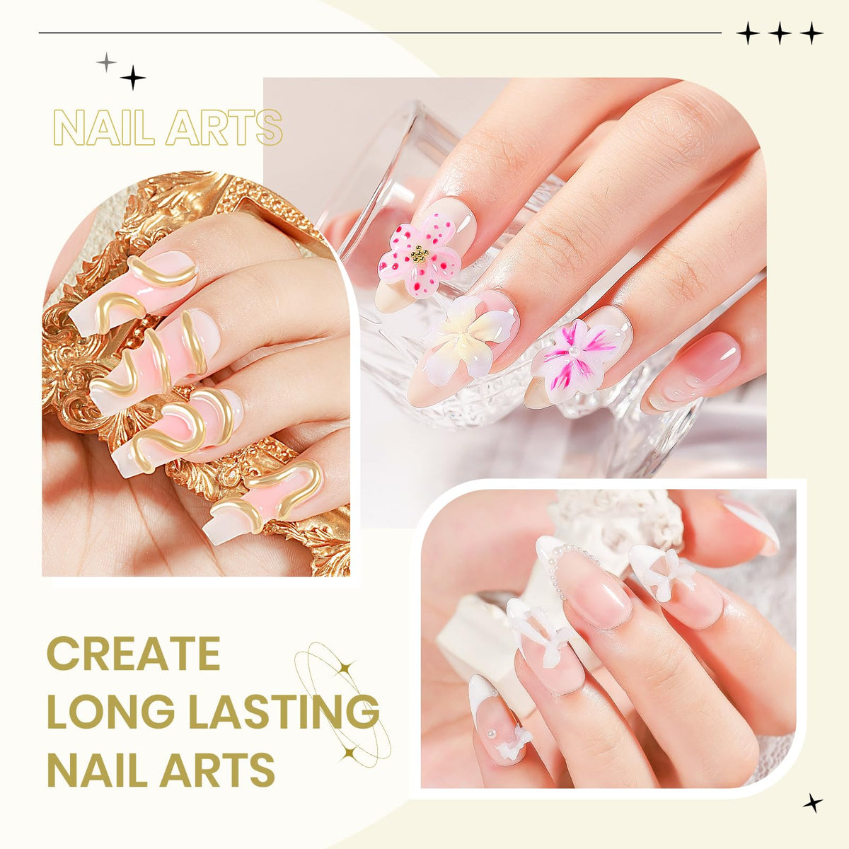 3D Gel for Nail Art, Clear 3d Sculpting Gel for Nail Art