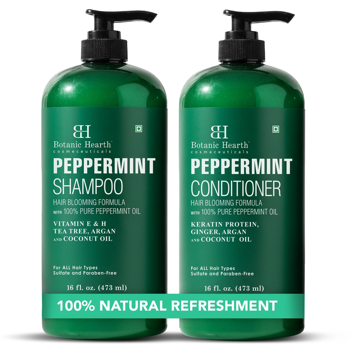 Botanic Hearth Tea Tree Shampoo And Conditioner Set - 16 Fl oz Each
