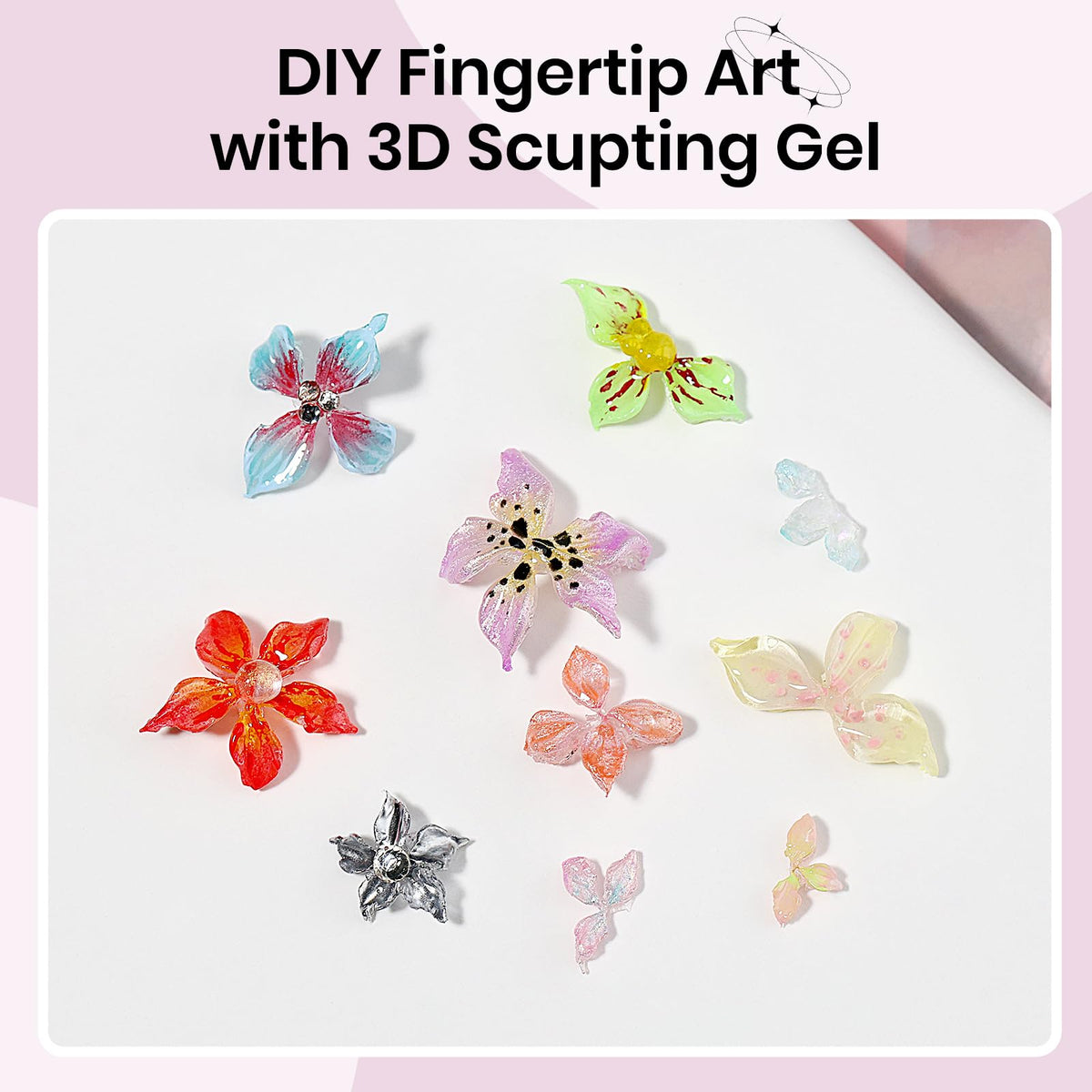 3D Gel for Nail Art, Clear 3d Sculpting Gel for Nail Art