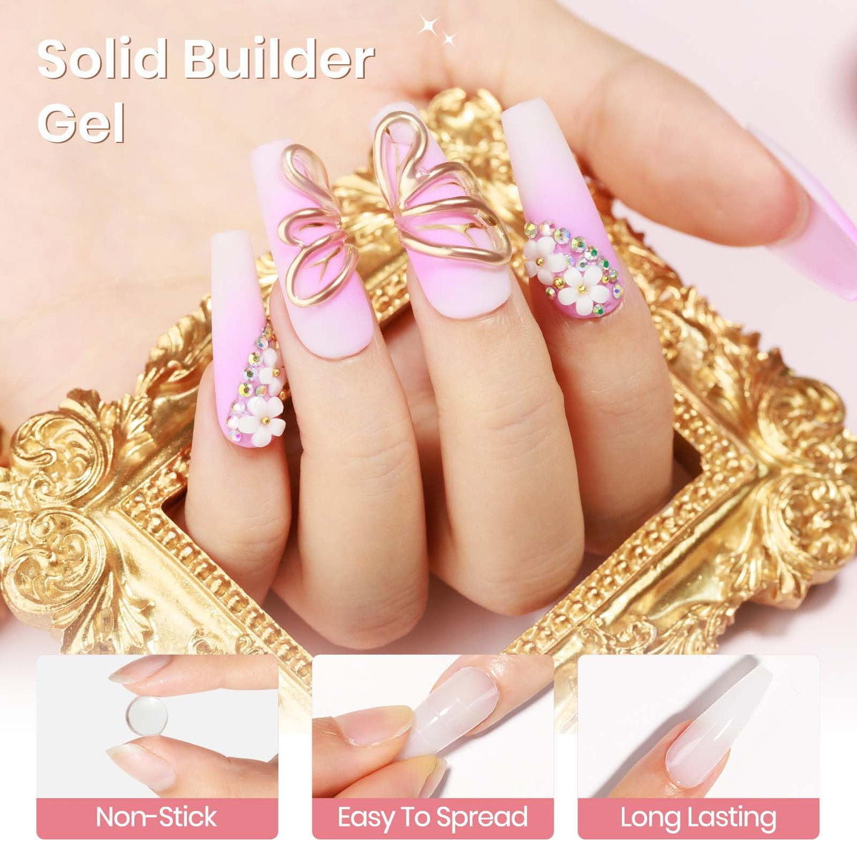 3D Gel for Nail Art, Clear 3d Sculpting Gel for Nail Art