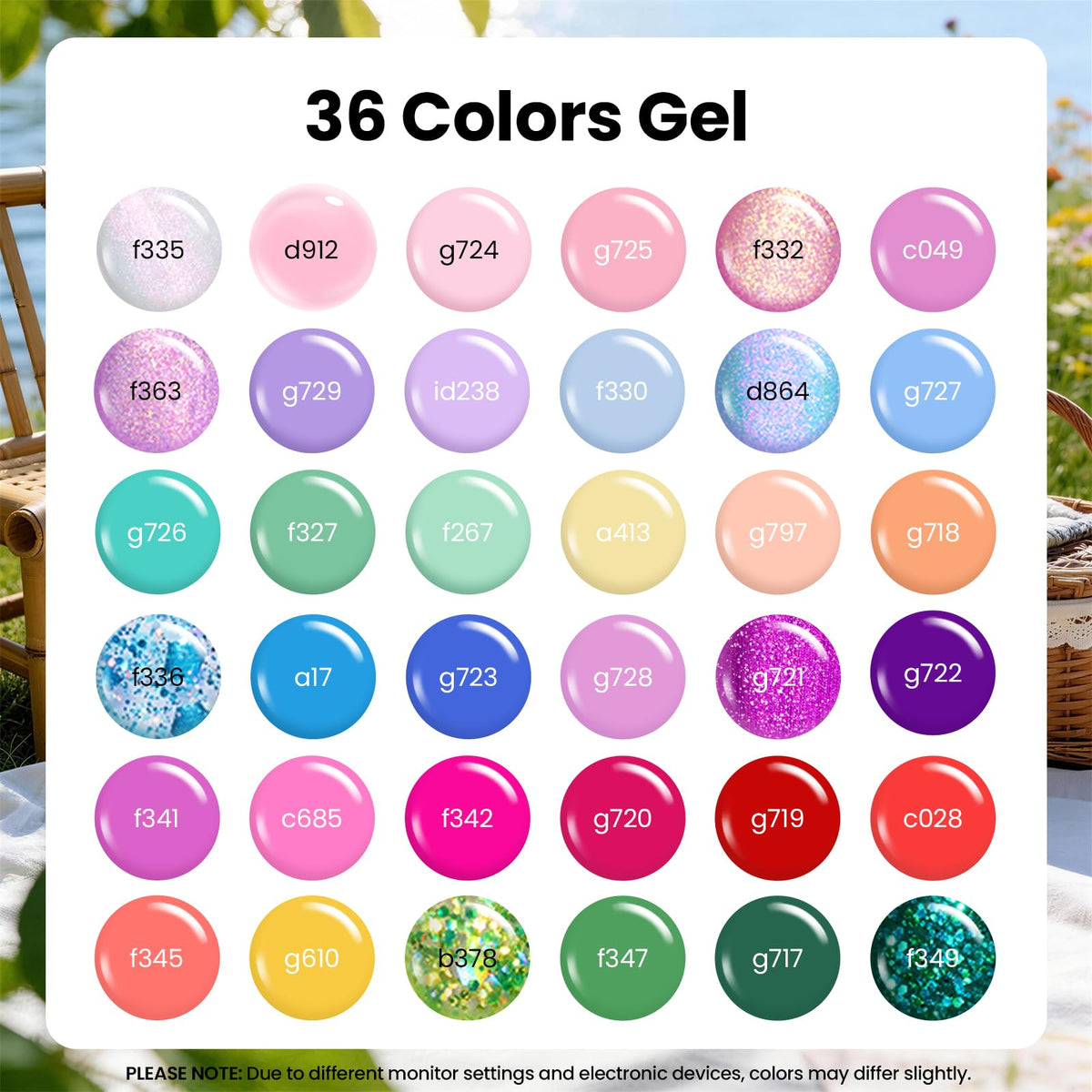 Beetles Cat Eye Gel Nail Polish Set, 36 Colors Magnetic Fall Gel Polish Kit