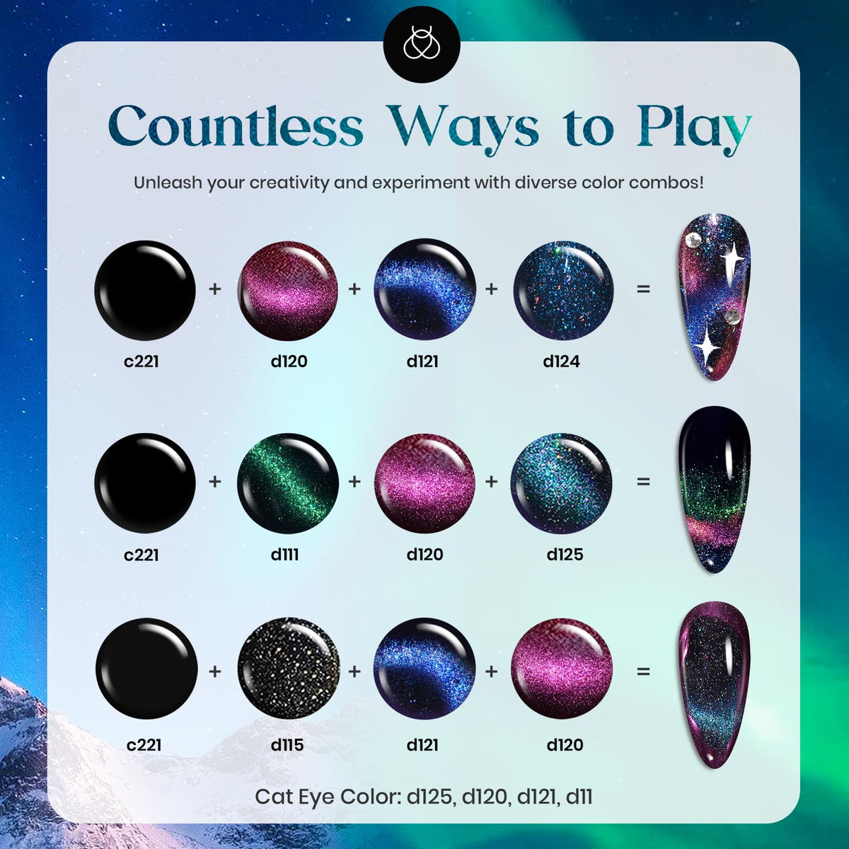Beetles Cat Eye Gel Nail Polish Set, 36 Colors Magnetic Fall Gel Polish Kit