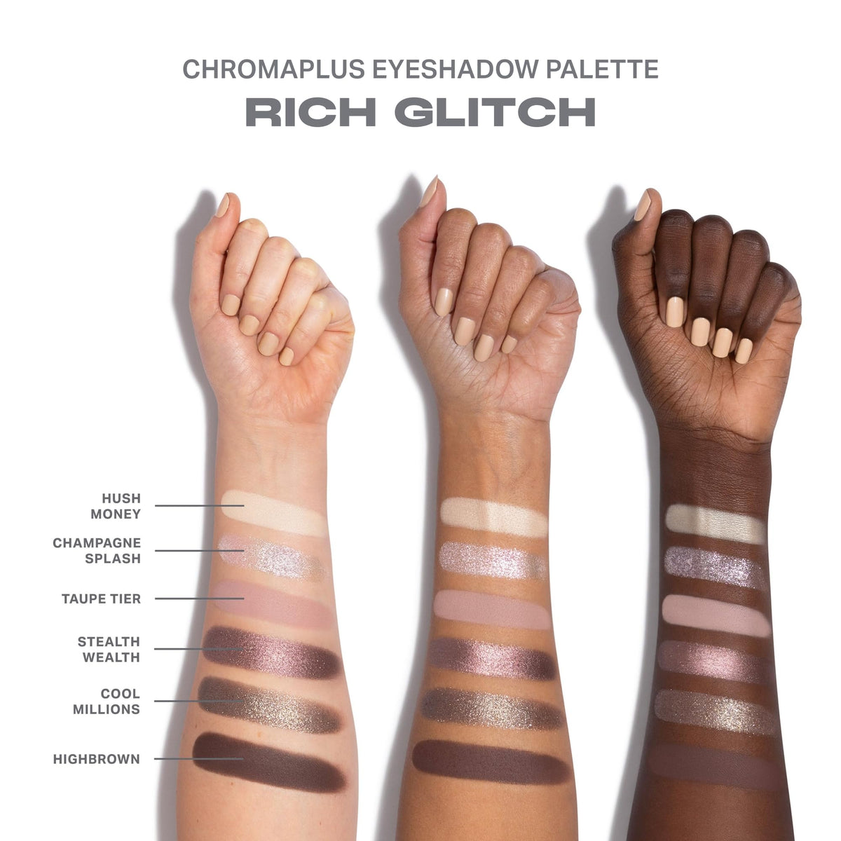 Morphe ChromaPlus 6-Pan Eyeshadow Palette - High Pigment Eye Makeup with Shimmer, Matte & Metallic Eye Shadow - Neutral Eyeshadow Makeup Collection for All-Day Wear - Outer Spice (0.26 oz)