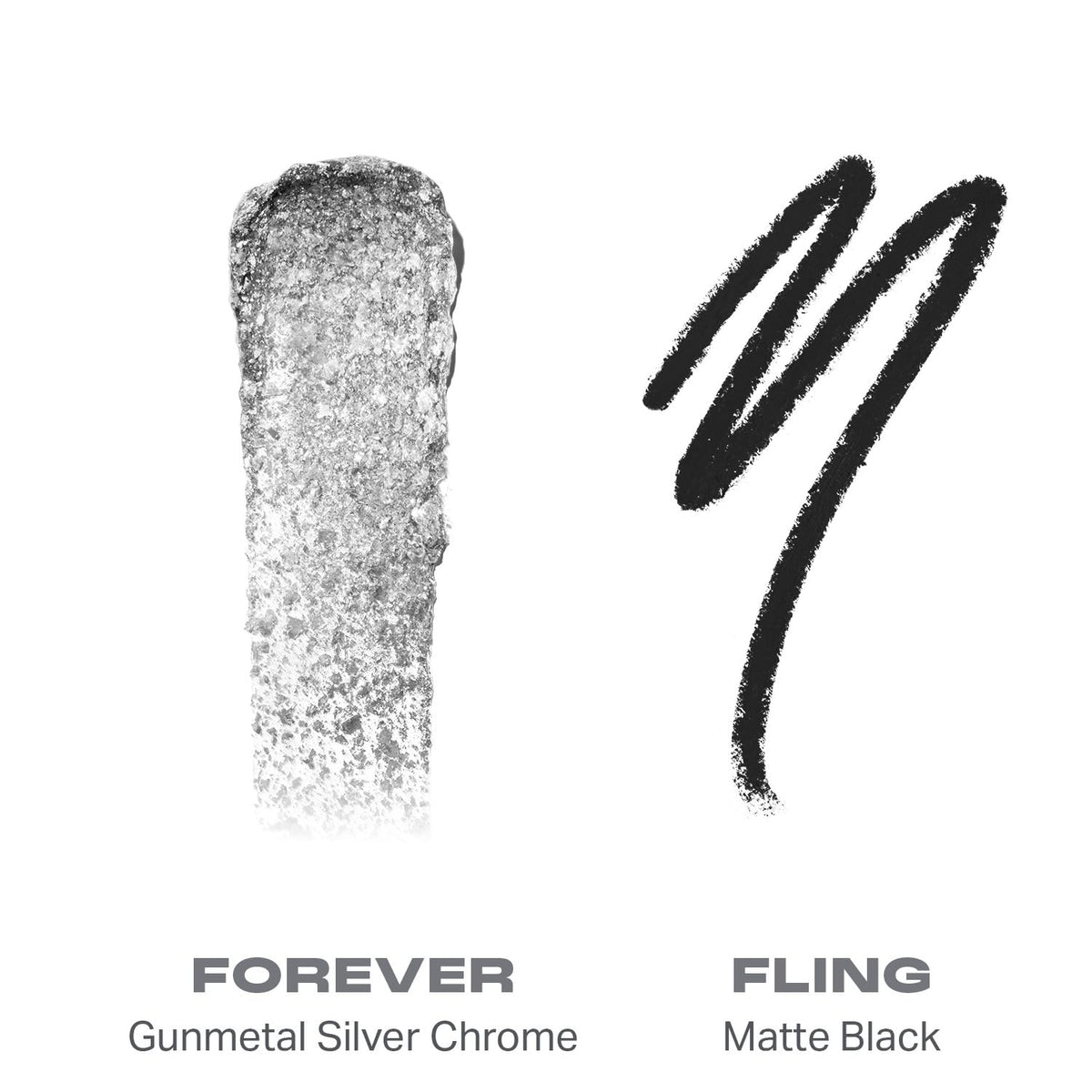 Morphe Mixed Signals Dual-Ended Eyeshadow Stick - Cream Eyeshadow Pigment & Chrome Liquid Flakes for Bold, Layered Eye Makeup Looks - Committed/Conflicted (0.028 oz)