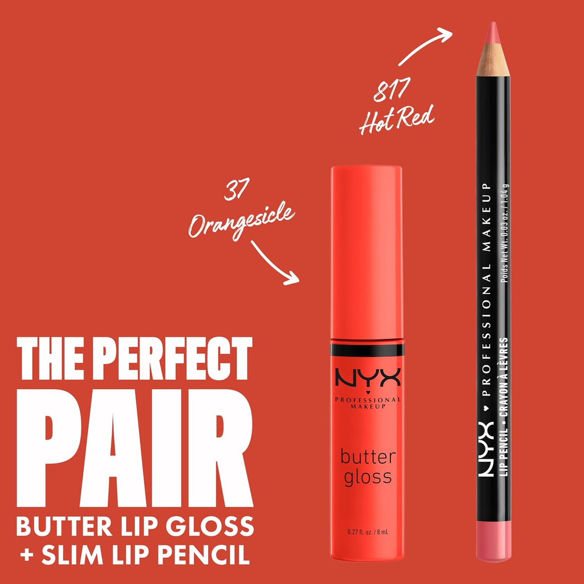 NYX PROFESSIONAL MAKEUP Slim Lip Pencil, Long-Lasting Creamy Lip Liner - Espresso
