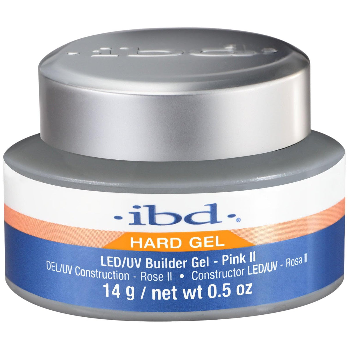 IBD Hard Gel LED/UV Builder Gel – Clear, Nail Extension & Overlay Gels, Strong Acrylic Finish, Professional Quality, 2 oz, 1 Pack