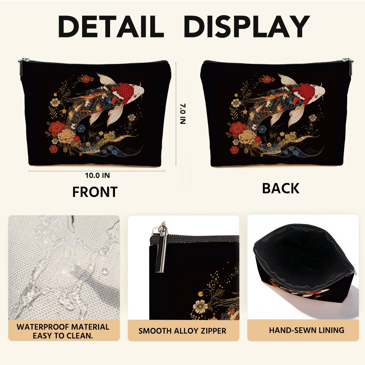 Funny Poisons Makeup Bag, Witchy Gifts Cosmetic Bag Travel Toiletry Bags