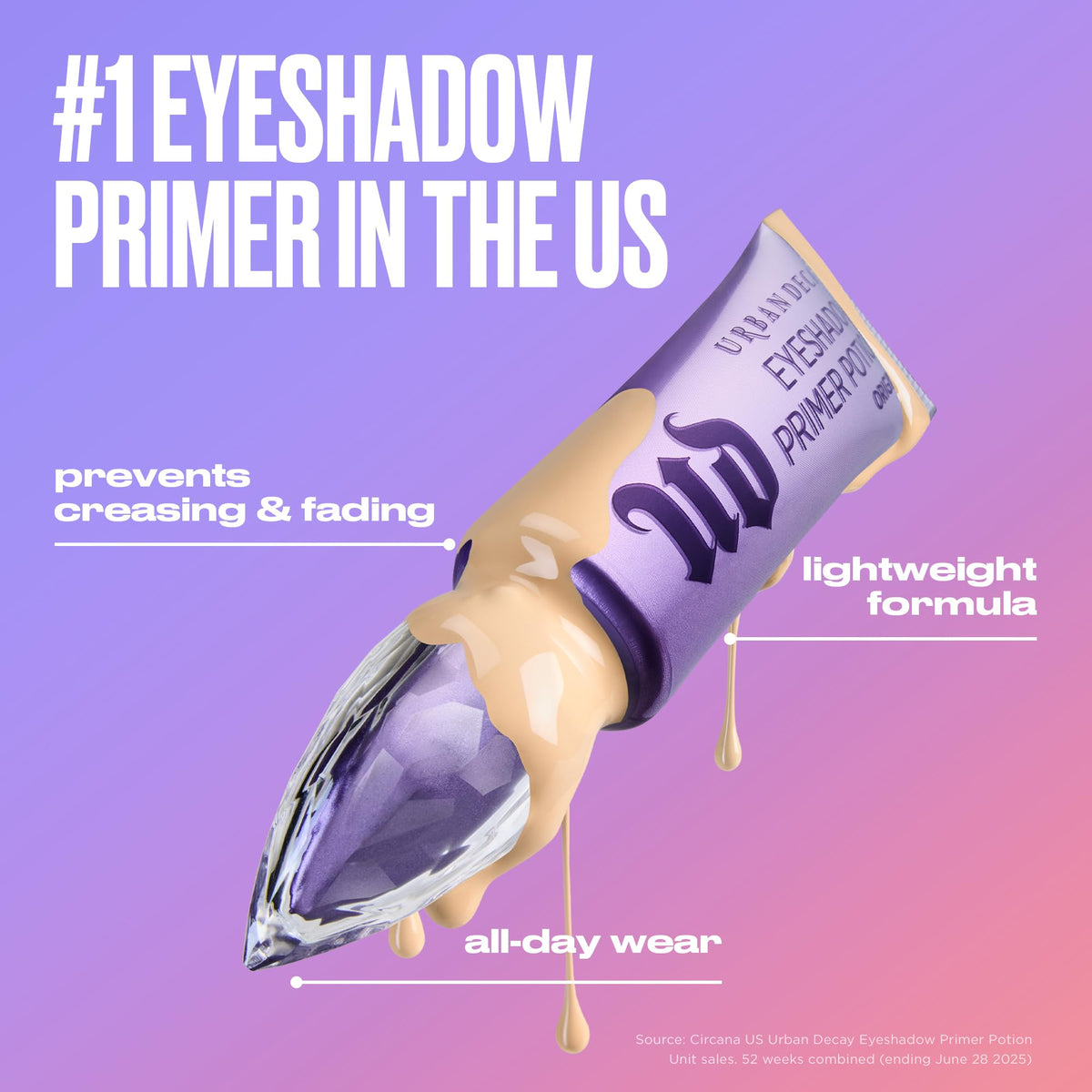 Urban Decay Eyeshadow Primer Potion - Nude Eyeshadow Base for Smooth Makeup