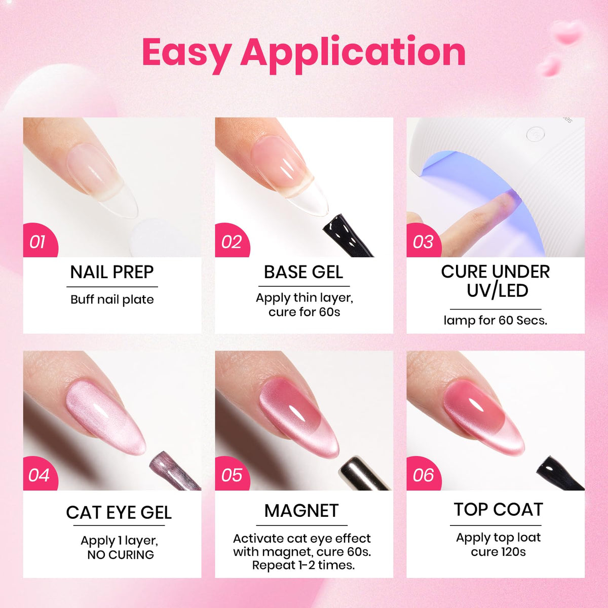 Beetles Gel Nail Polish Kit with U V Light - 80Pcs 55 Colors Gel Nail Kit