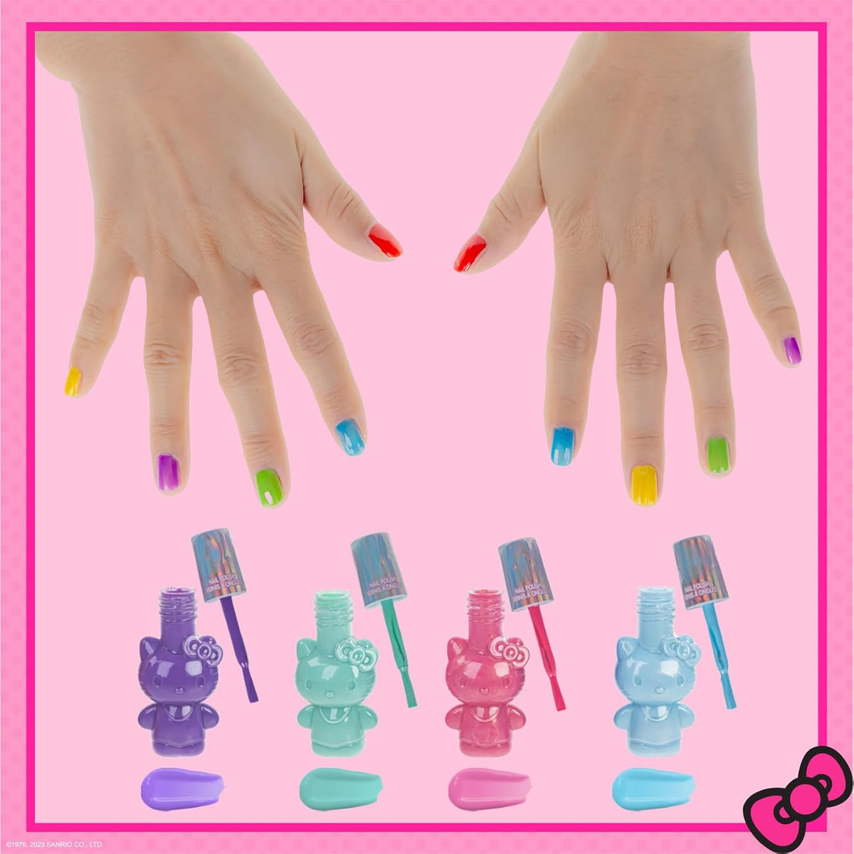 Hello Kitty Makeup Set with Nail Polish & Lip Gloss, 12-Piece, Ages 3+