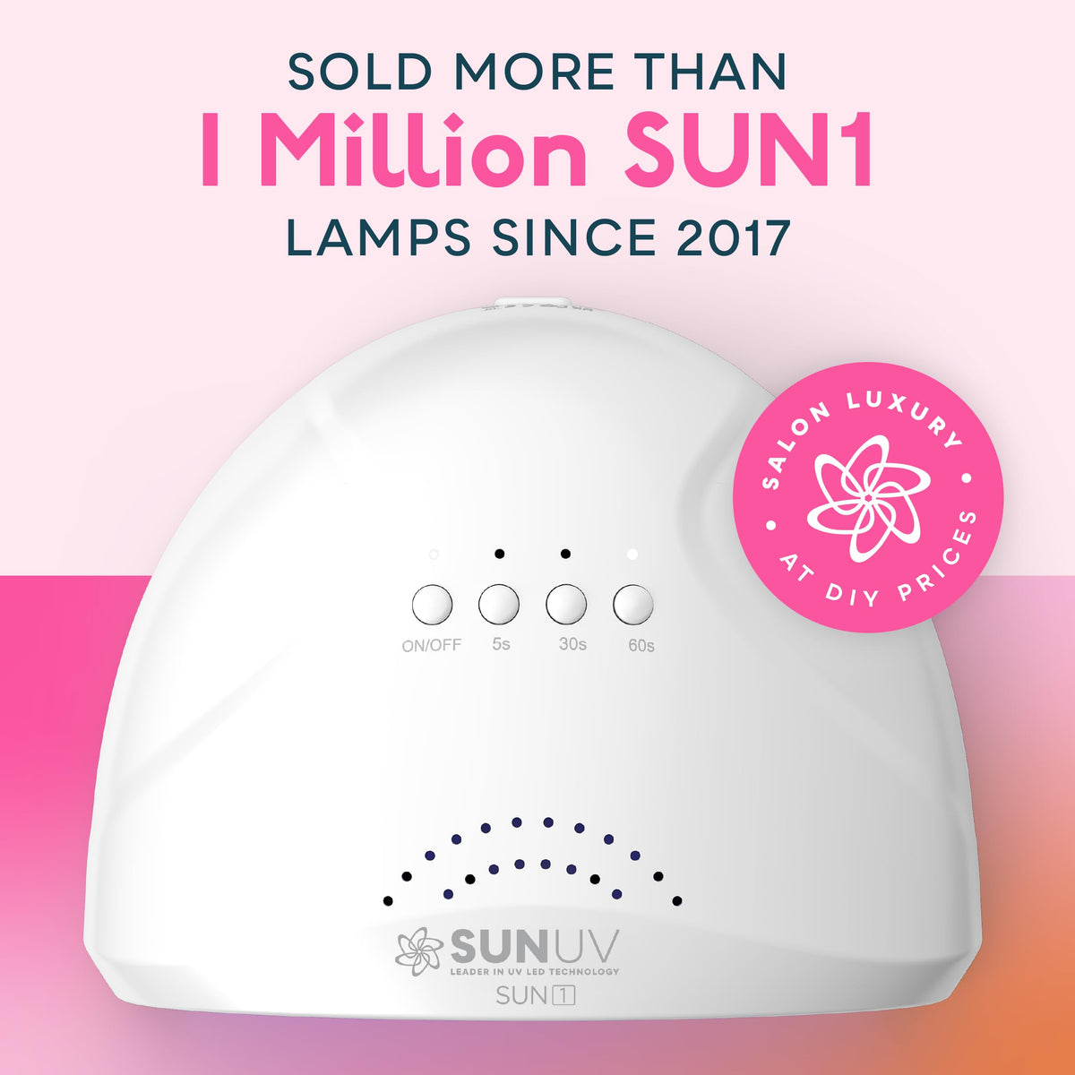 SUNUV UV LED Nail Lamp, Gel Light for Nail Polish UV Dryer SUNONE White
