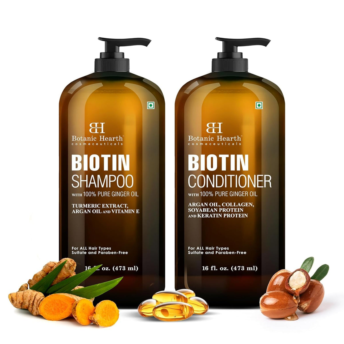 Botanic Hearth Tea Tree Shampoo And Conditioner Set - 16 Fl oz Each