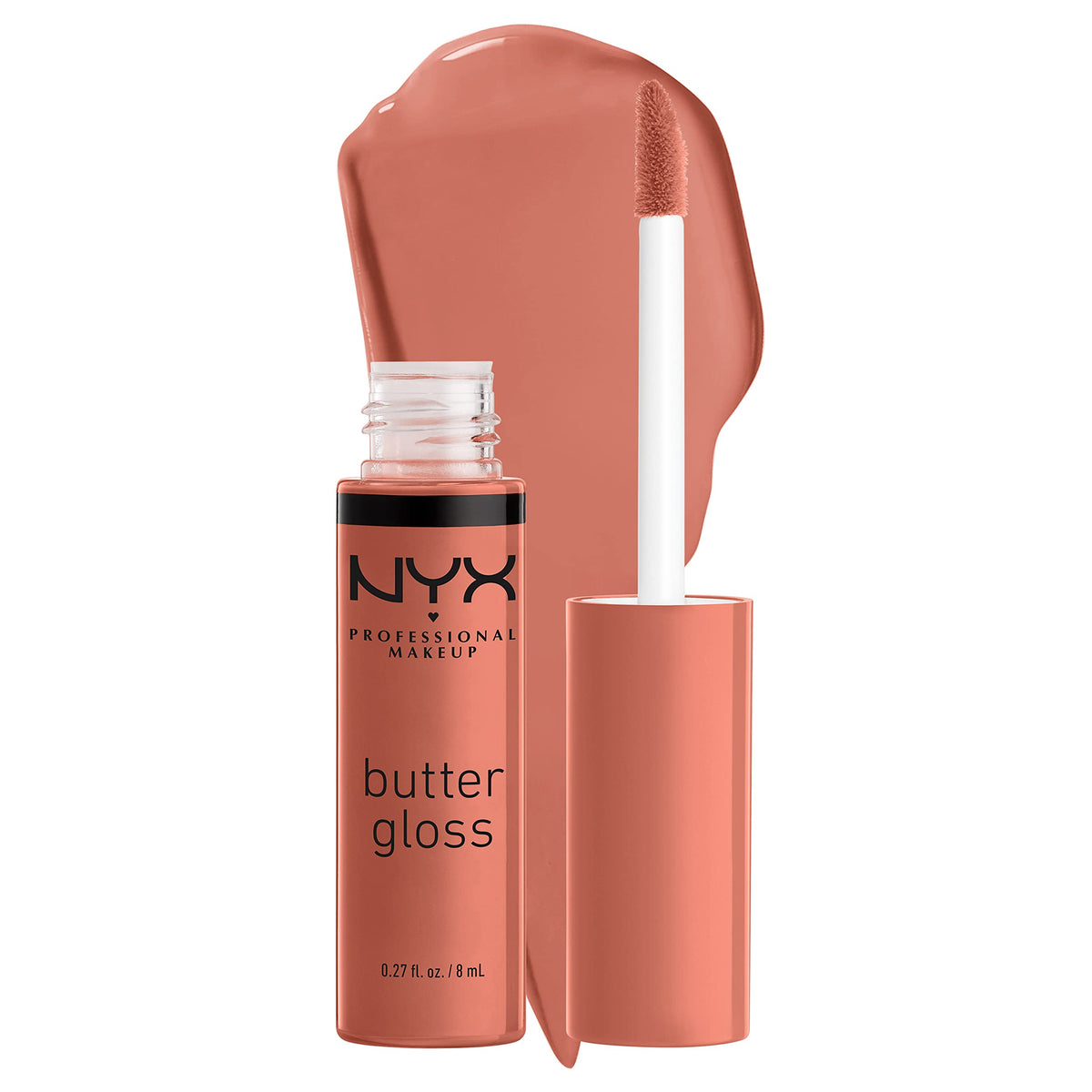 NYX PROFESSIONAL MAKEUP Butter Gloss, Non-Sticky Lip Gloss - Rocky Road (Wine)
