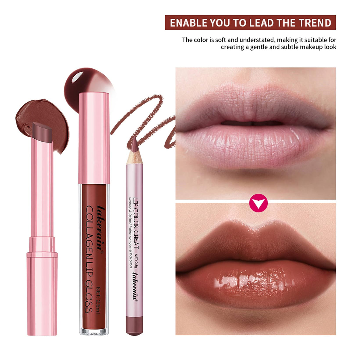 12Pcs Matte Liquid Lipstick and Lip Liner Set, Lip Makeup Combo (Set A)