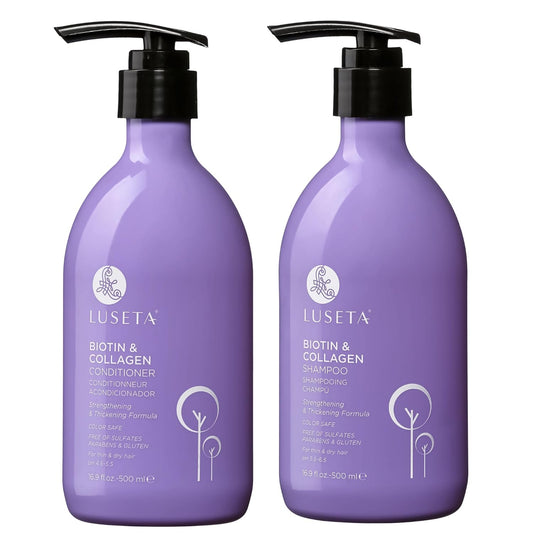 Luseta Biotin Shampoo and Conditioner Set, Thickening for Thinning Hair