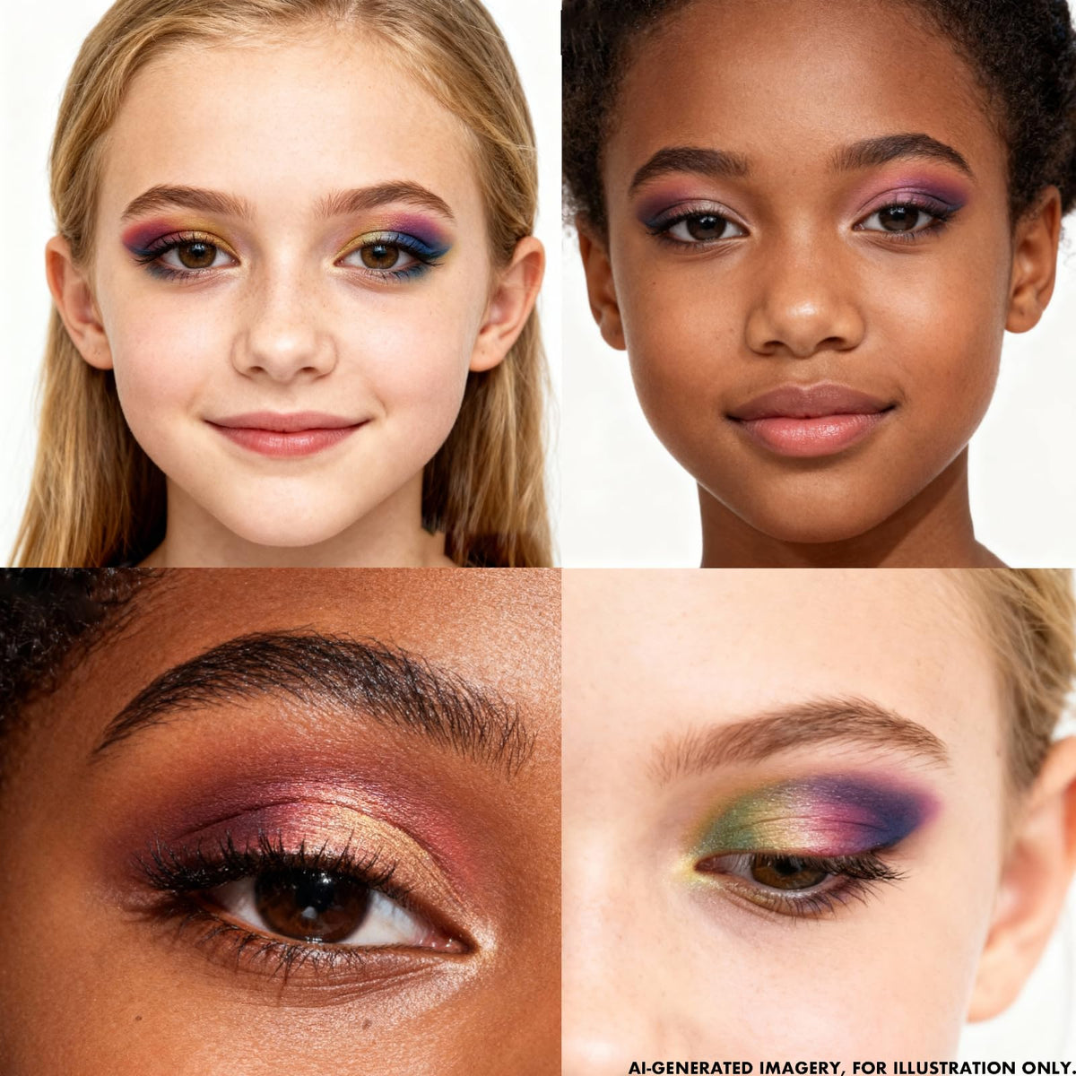 Alice in Wonderland 55-Well Face Palette, Eyeshadow, Ages 13+