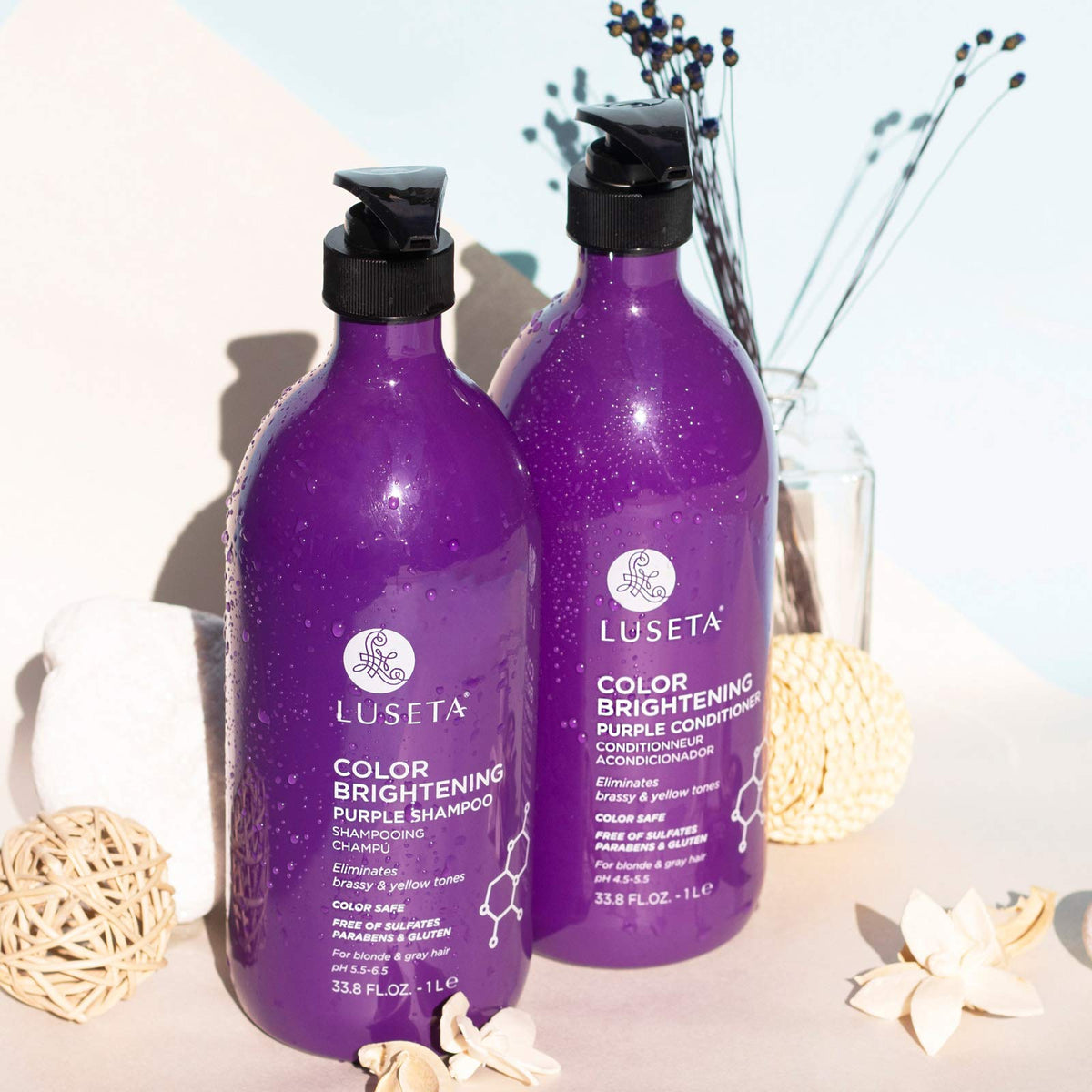 Luseta Rosemary Mint Shampoo and Conditioner Set for Hair Strengthening