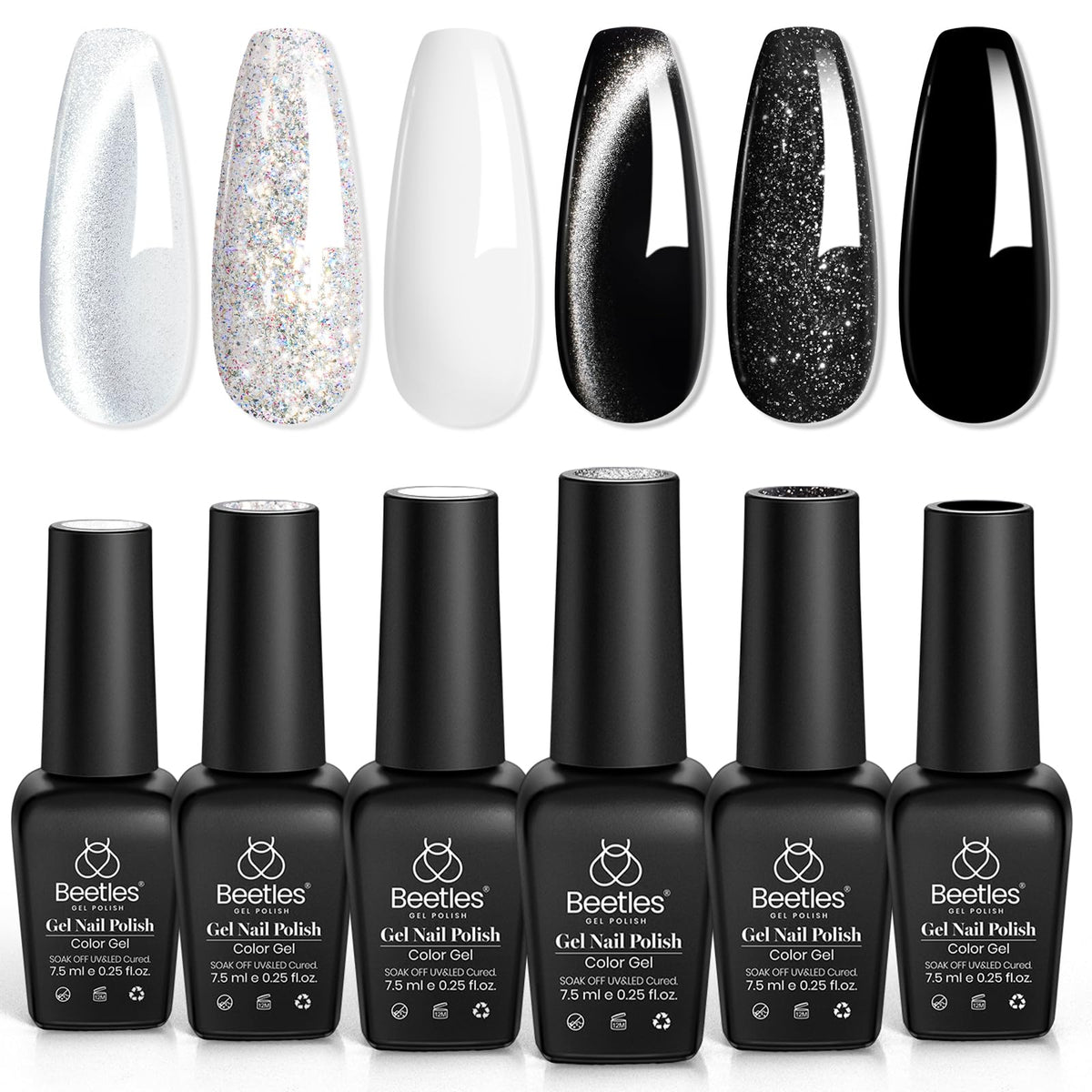 beetles Gel Polish Whispers of Love Jelly Gel Nail Polish Set, 6 Colors