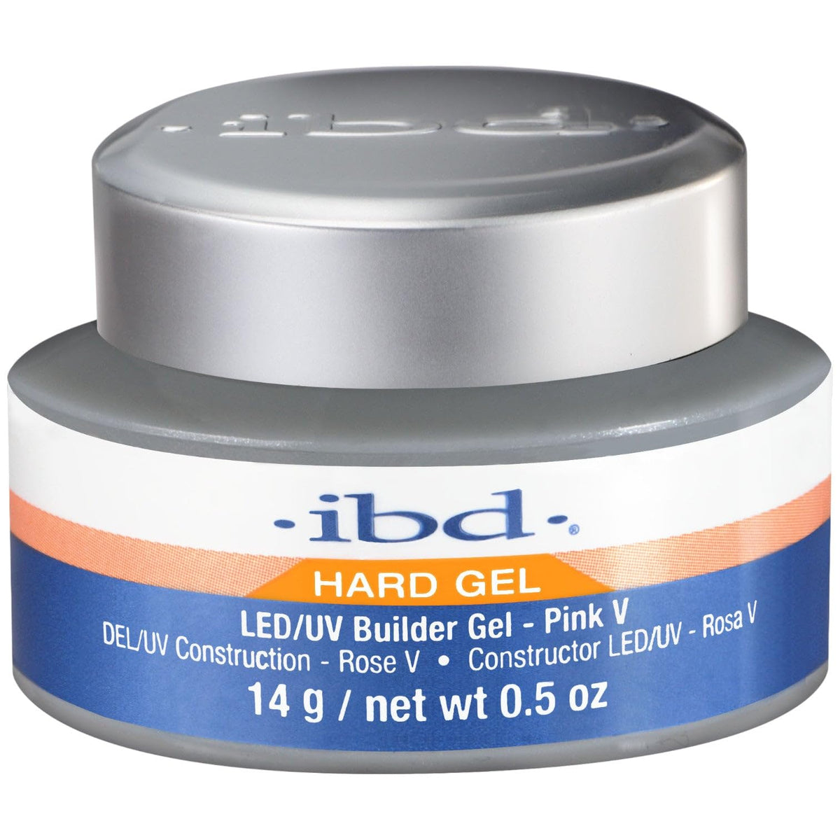 IBD Hard Gel LED/UV Builder Gel – Clear, Nail Extension & Overlay Gels, Strong Acrylic Finish, Professional Quality, 2 oz, 1 Pack