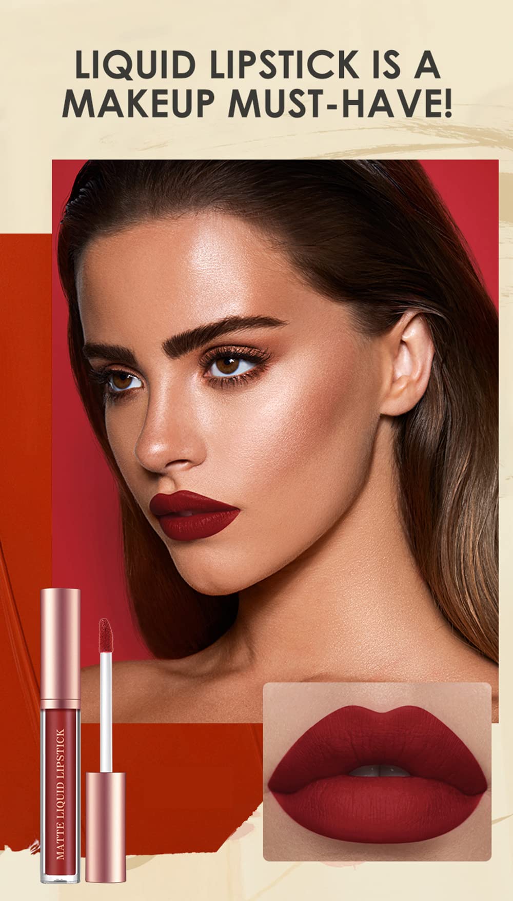 12Pcs Matte Liquid Lipstick and Lip Liner Set, Lip Makeup Combo (Set A)