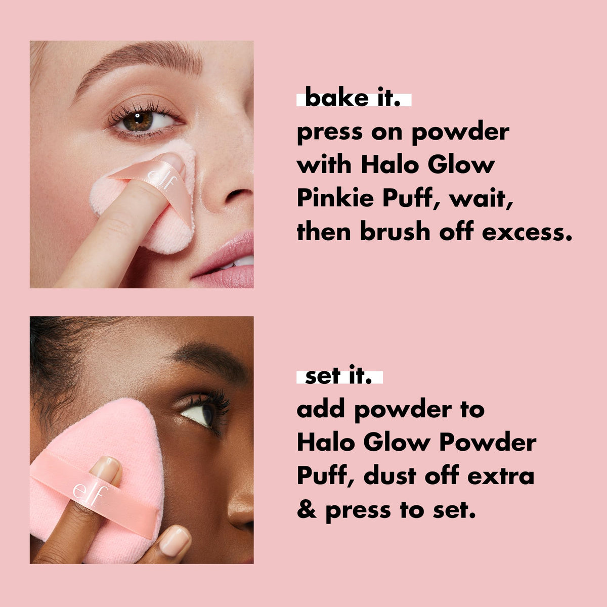 e.l.f. Halo Glow Soft Focus Setting Powder, Silky & Creates Soft Glow Without Shine, Smooths Pores & Lines, Vegan & Cruelty-Free, Light