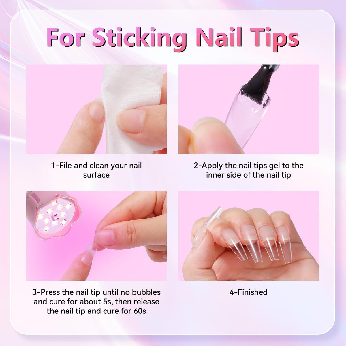 Makartt Cordless Gooseneck UV Nail Lamp for Gel-X Nails, Home DIY Use