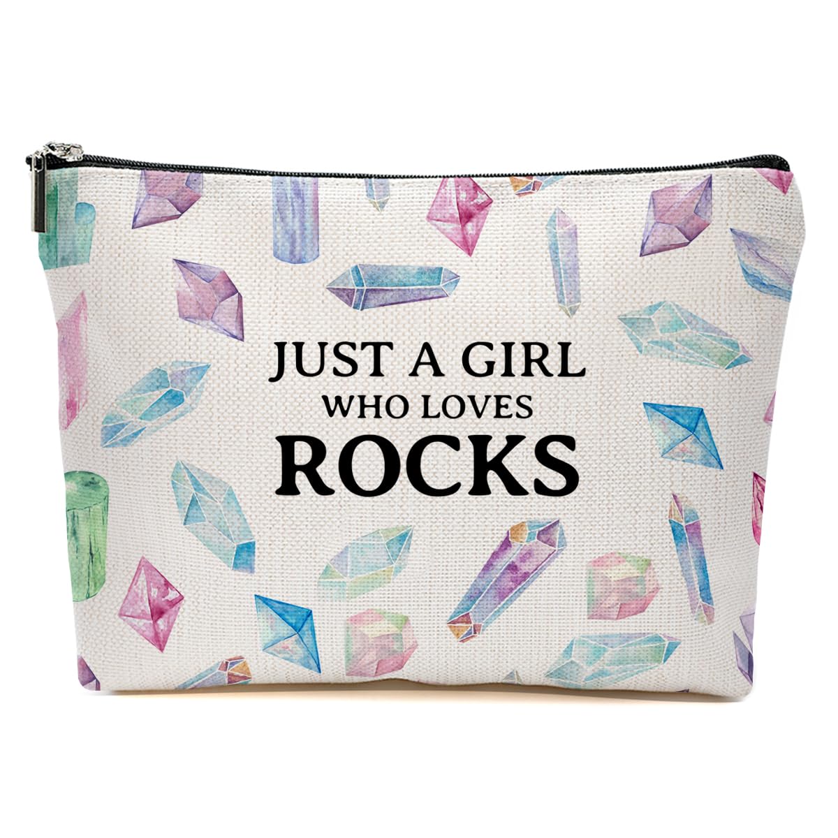 JIUWEIHU Goth Cat Makeup Bag, Funny Cat Cosmetic Bags Travel Organizer Bag