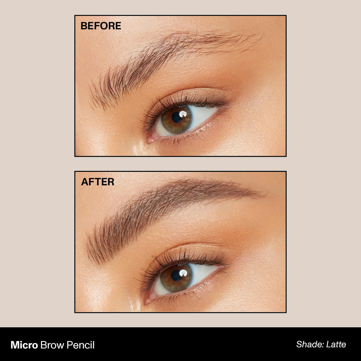 Morphe Micro Dual Eyebrow Pencil - Dual-Ended Brow Pencil Featuring a Retractable, Ultra-Precise, Pointed Tip - Richly Pigmented, Smooth-Gliding, Long-Lasting Wax Formula - Java (0.003 oz)