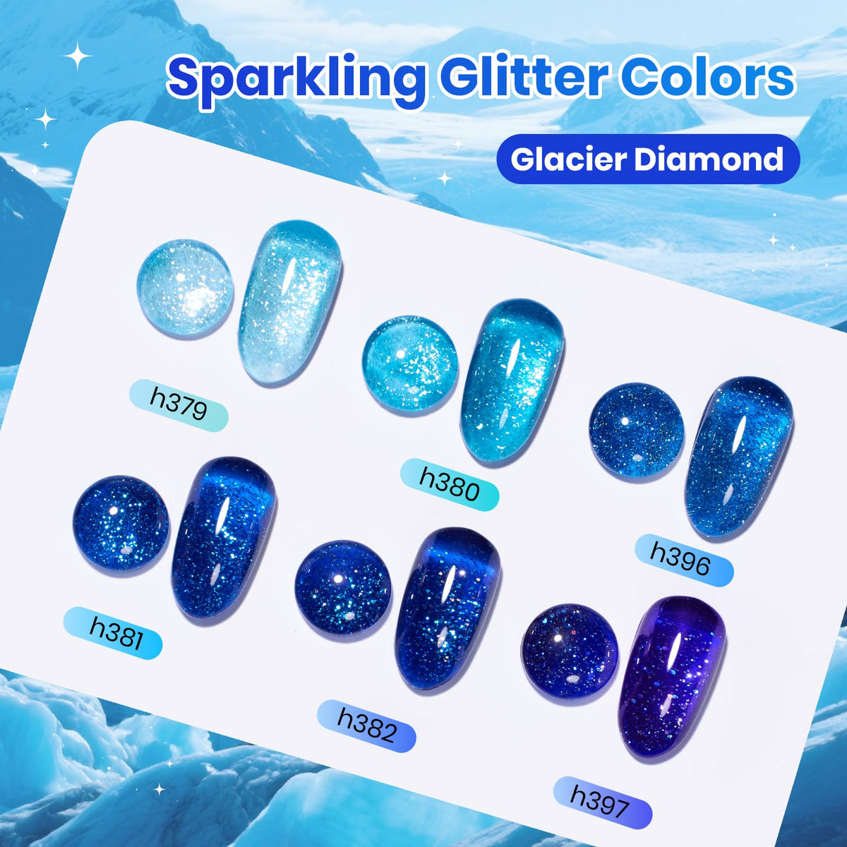 beetles Gel Polish Whispers of Love Jelly Gel Nail Polish Set, 6 Colors