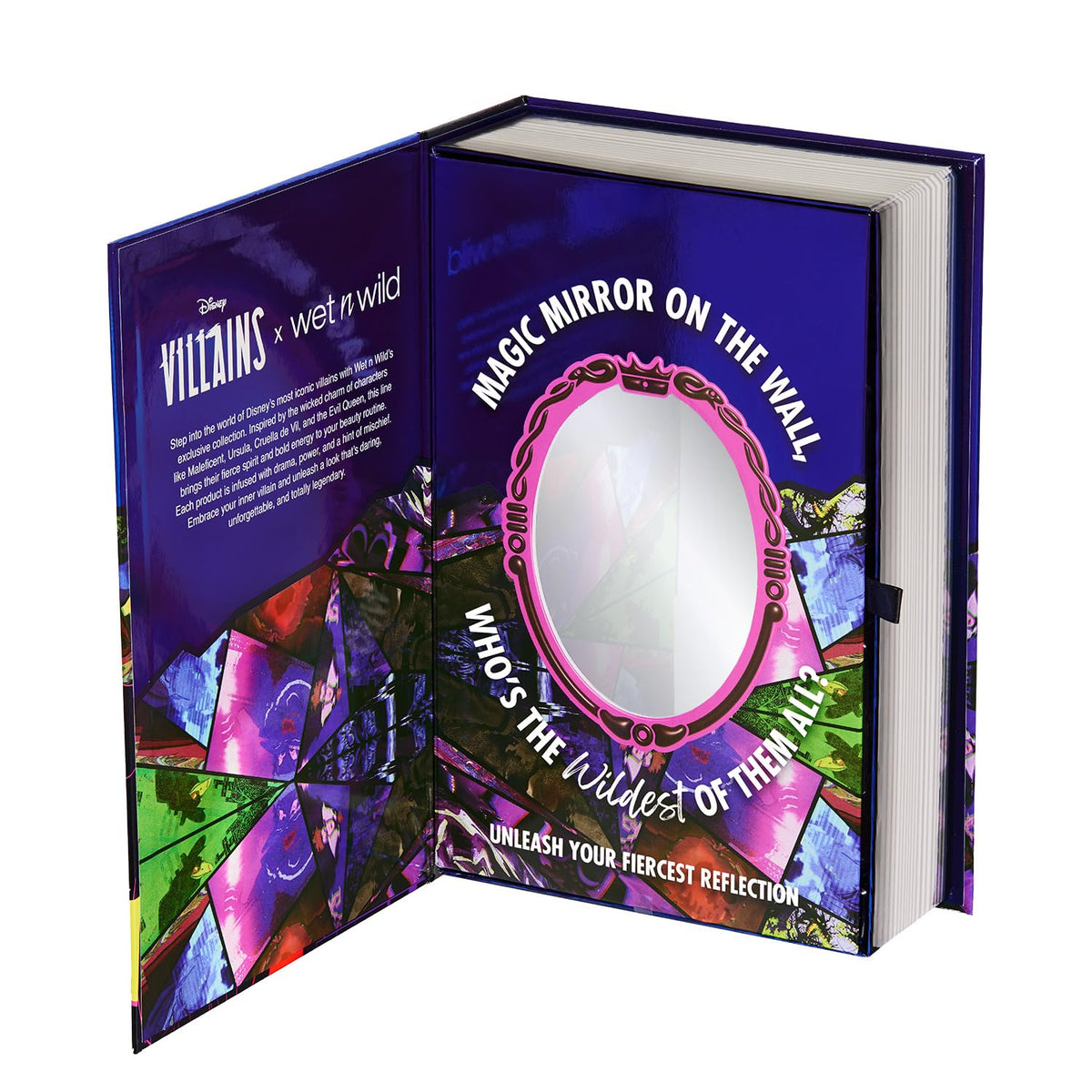 wet n wild Disney Villains PR Box, 14-Piece Makeup & Accessories Collection, Limited Edition Storybook Set, Cruelty-Free