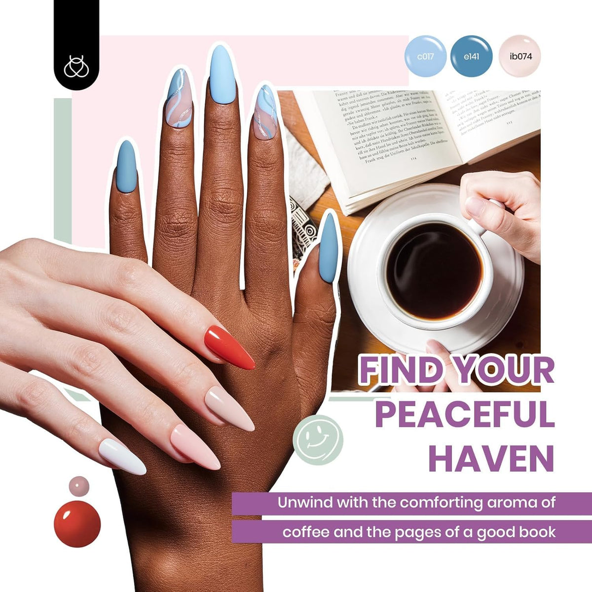 Beetles Fall Gel Polish Set, Fingertip Palette Collection, 32 Colors