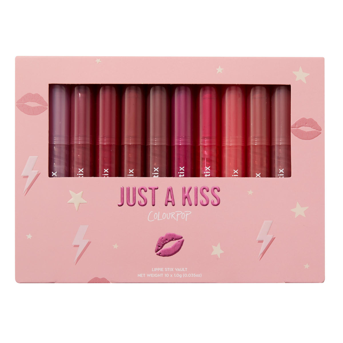 ColourPop Lippie Stix Vault - Includes 10 Nude Lipstick Shades in Matte, Matte X, Crème and Blur Finishes - Infused with a Nourishing, Non-Drying Formula - In The Nude (3.05 oz)