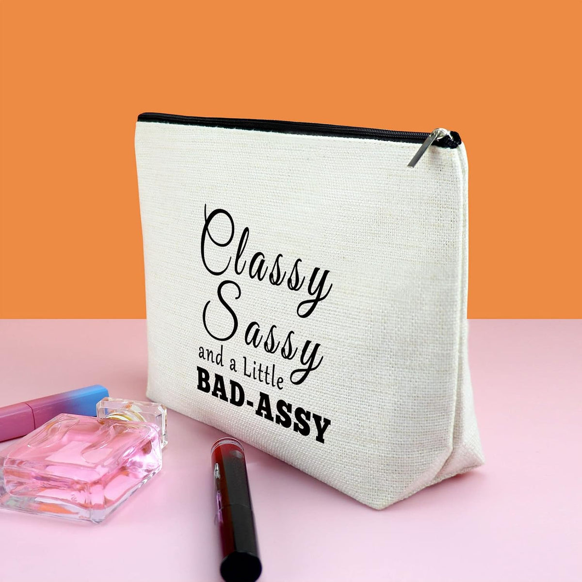 Friendship Gift Makeup Bag Gift for Women Best Friends Gift Cosmetic Bag Novelty Gift Female Birthday Christmas New Year Gifts for Friends Graphic Sarcastic Gift for Coworkers Employer Sister