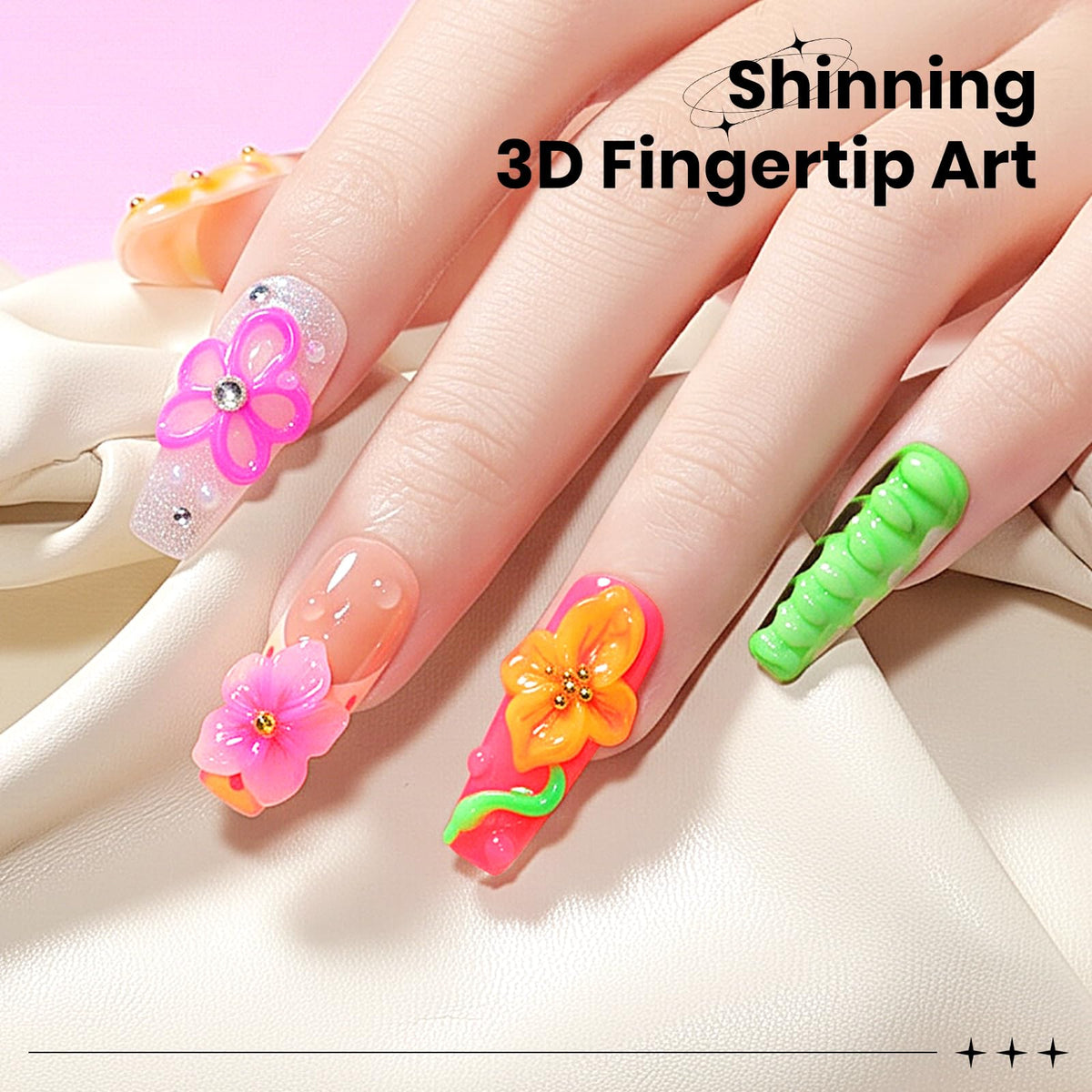 3D Gel for Nail Art, Clear 3d Sculpting Gel for Nail Art