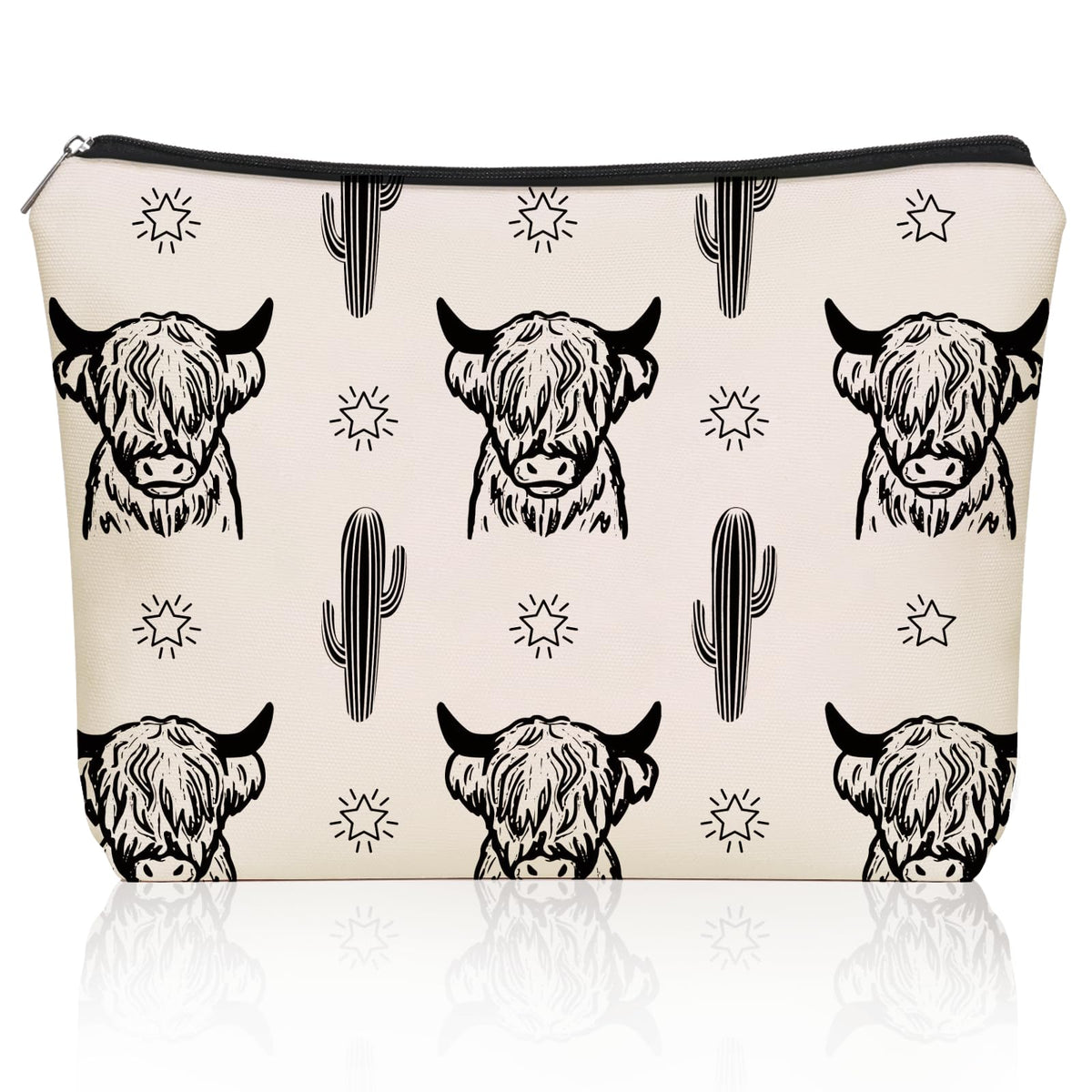 Bohemian Cat Mom Makeup Bag For Women & Teen Girl Cat Lover Gifts. Cute Boho Cats Themed Cosmetic & Toiletry Organizer Pouch For Daughters, Sisters, Friends.Ideal Gift For Travel, Christmas.