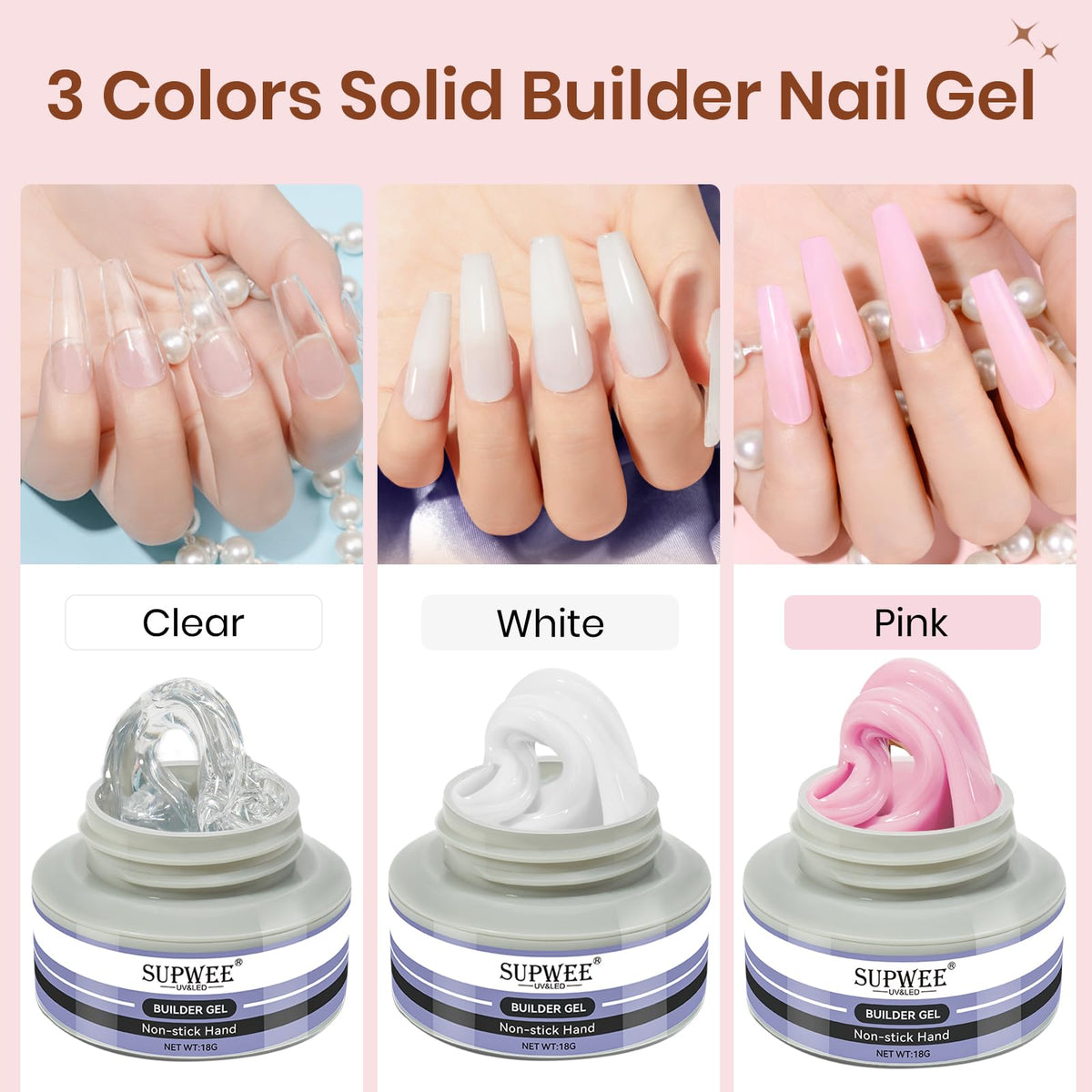 3D Gel for Nail Art, Clear 3d Sculpting Gel for Nail Art